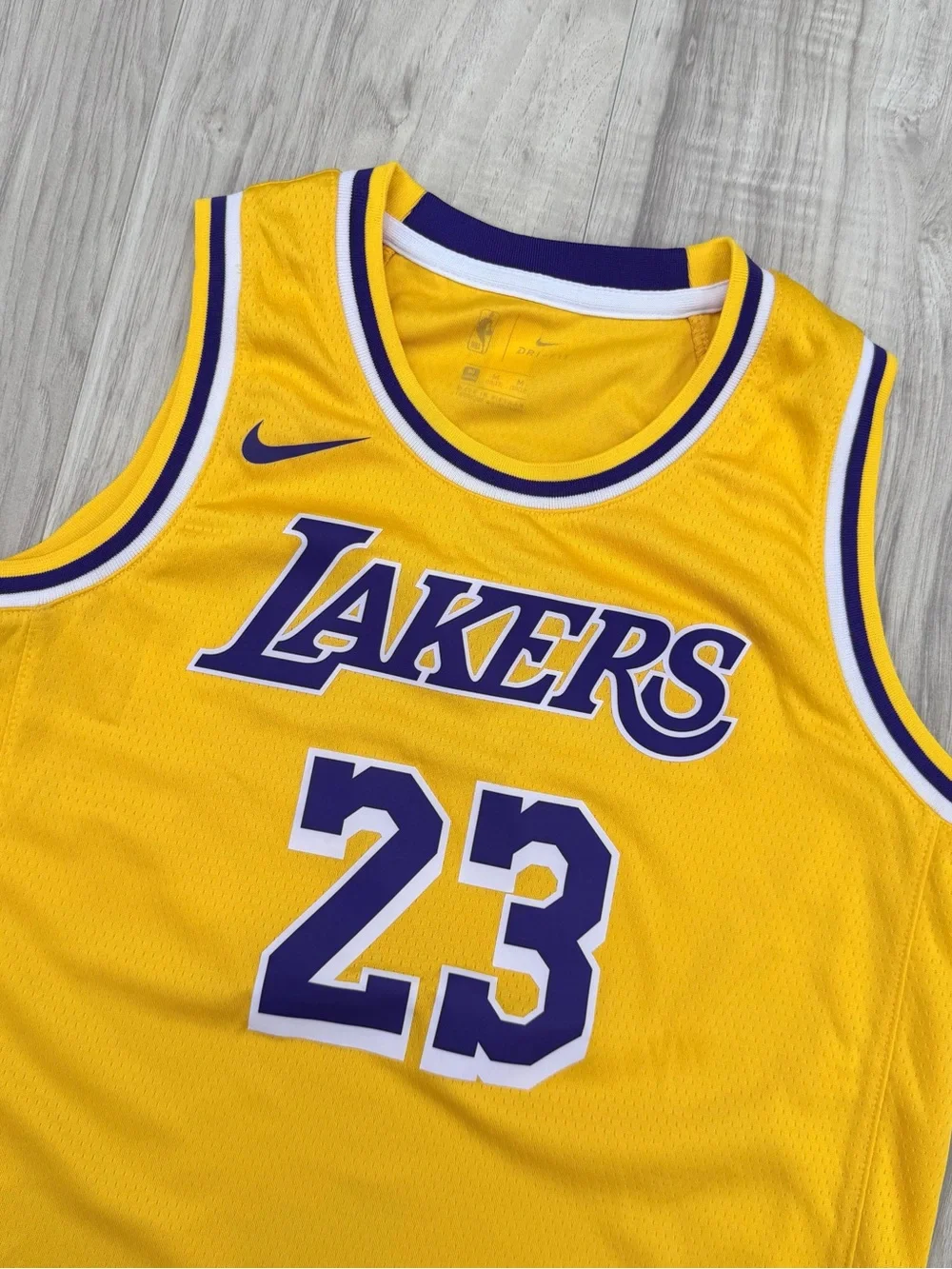 Youth Los Angeles Lakers LeBron James Nike Gold Swingman Jersey